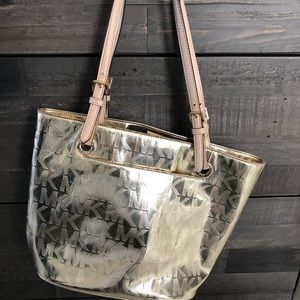 Gold Micheal Kors Purse